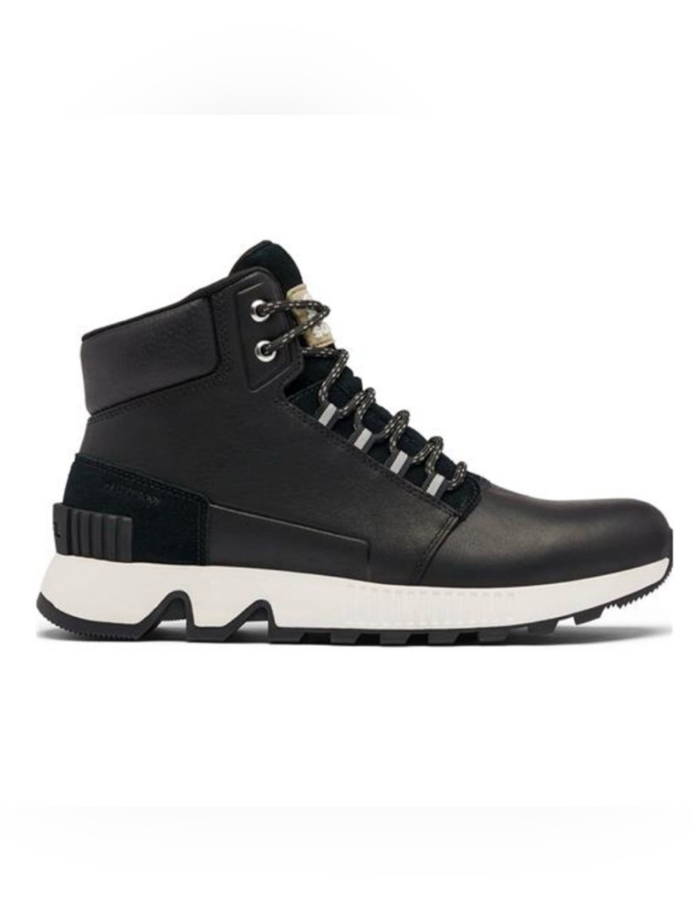 SOREL Mac Hill Lite Mid Waterproof Leather Boots l Mens 14 Black Lace Up Hiking